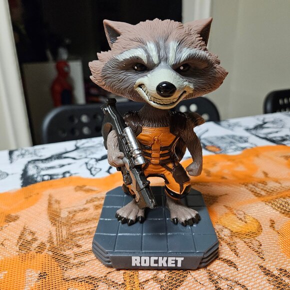 Funko Guardians of the Galaxy Wacky Wobbler Bobbleheads Star-Lord Rocket Raccoon - Picture 8 of 13